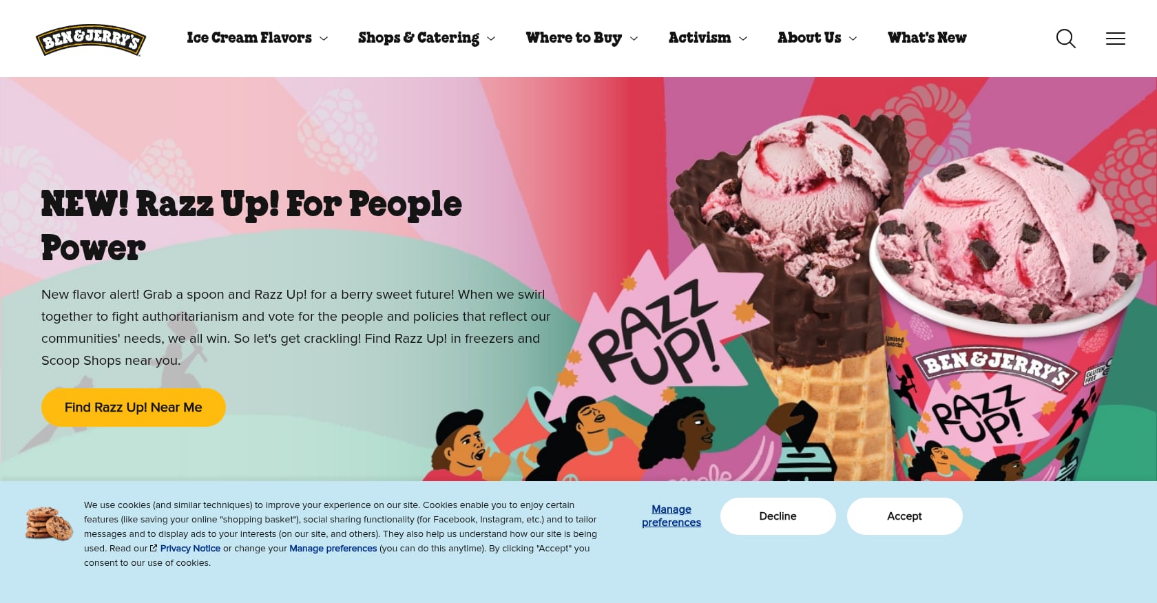 Ben & Jerry's: Save Our Swirled and Social Mission Activism Screenshot