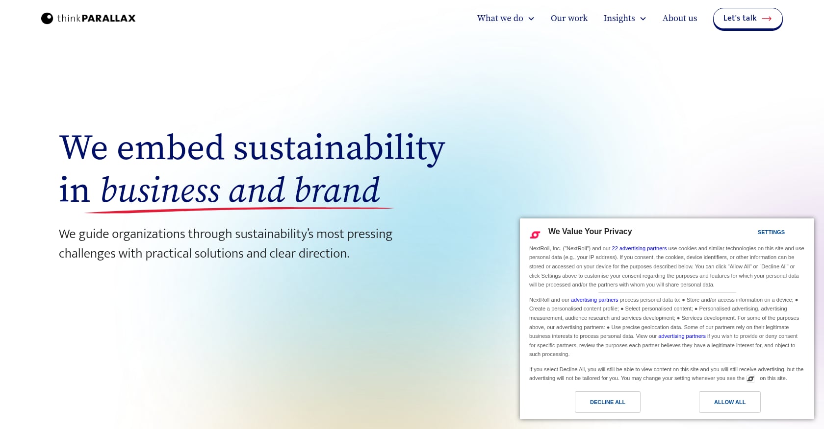 thinkPARALLAX Screenshot
