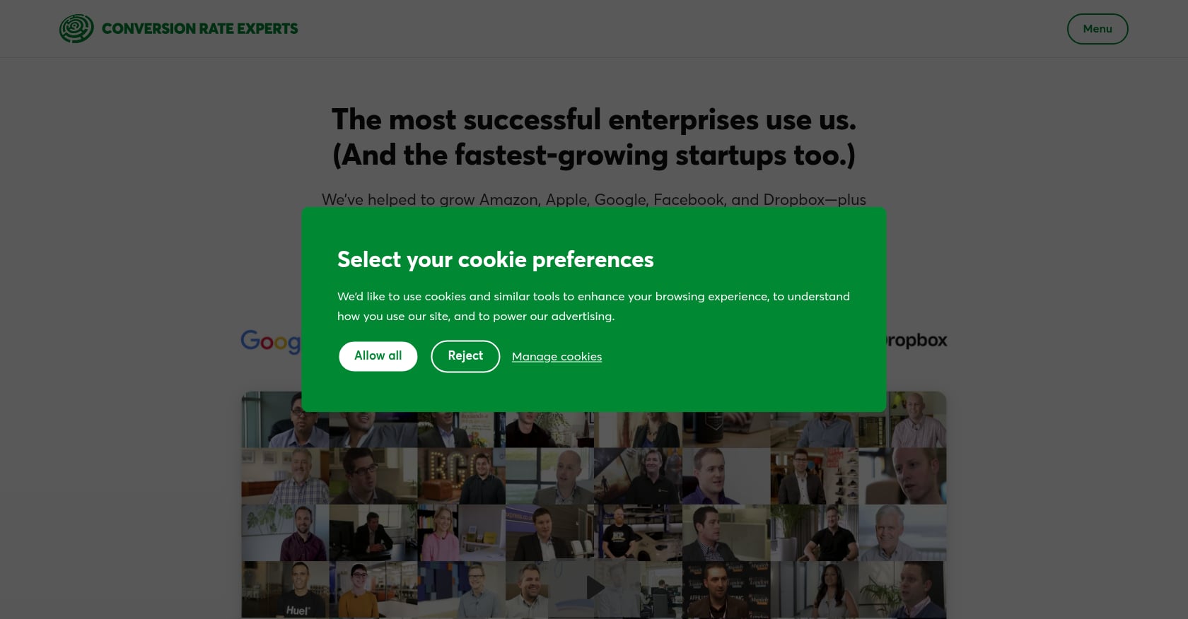 Conversion Rate Experts Screenshot