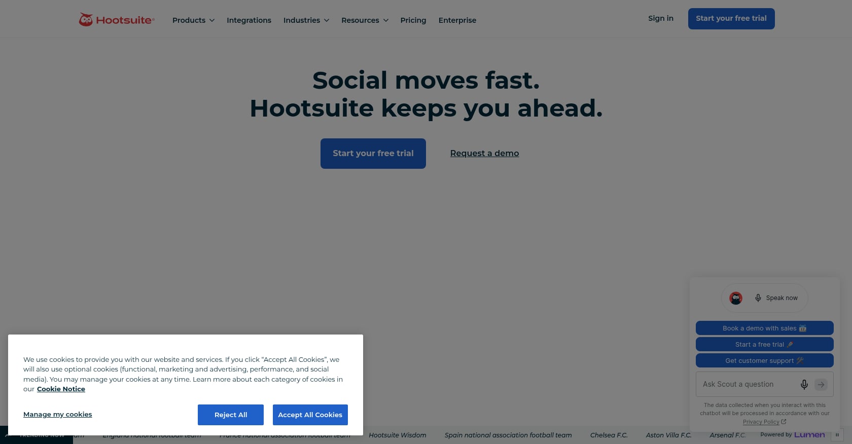 Hootsuite AI Screenshot