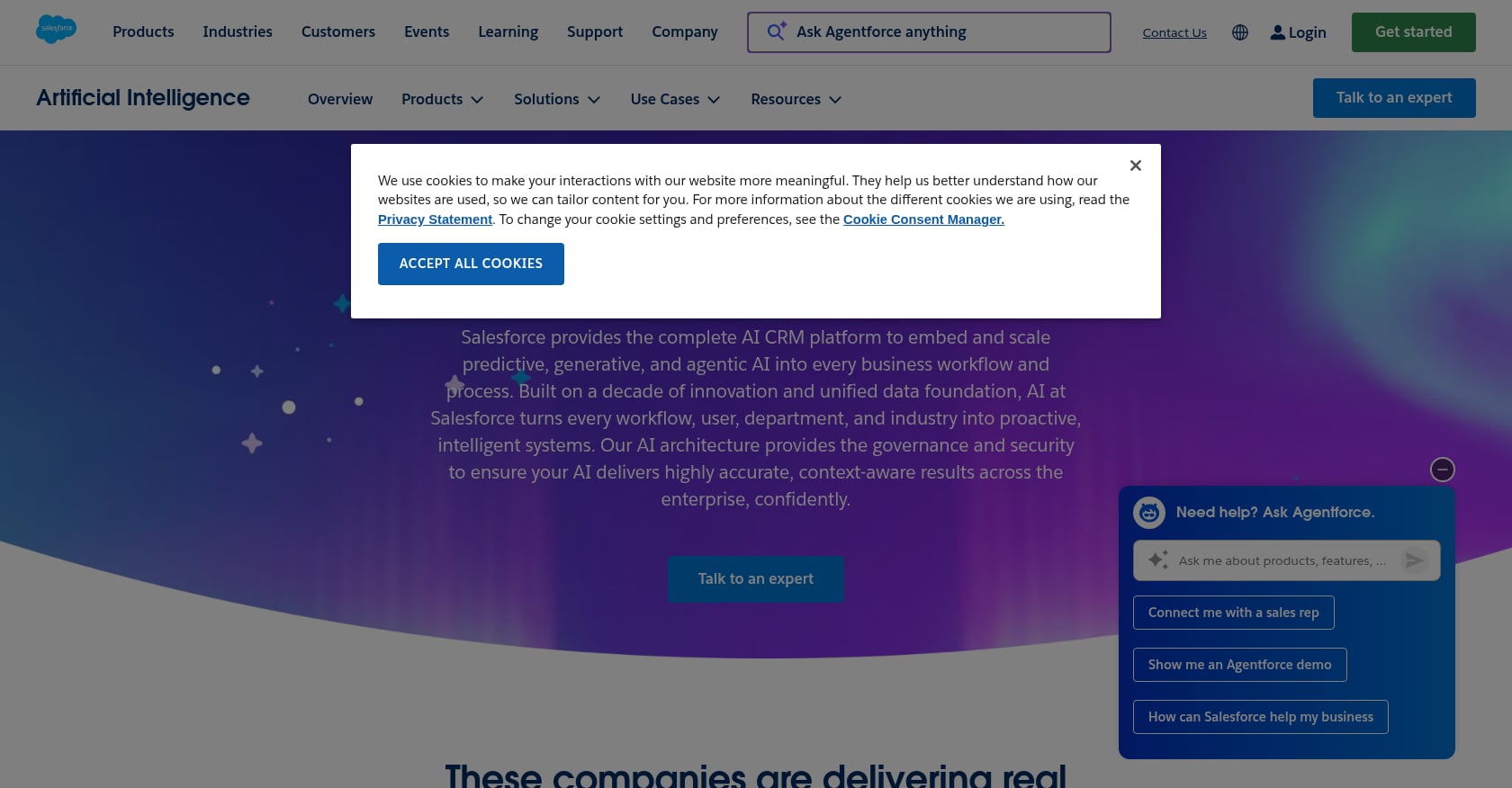 Salesforce Einstein GPT Screenshot