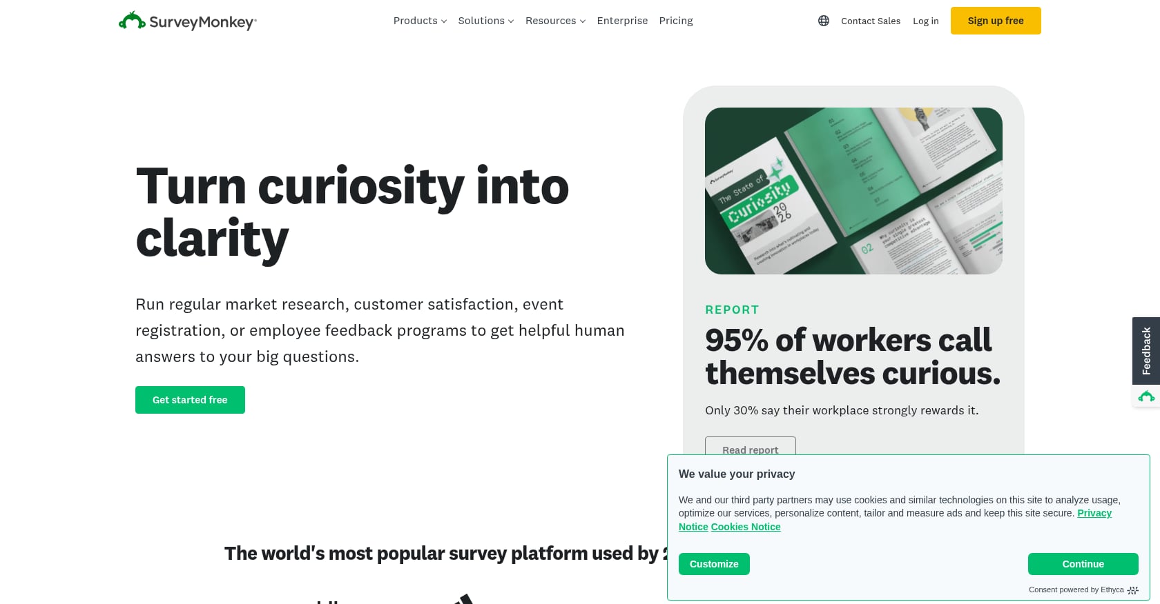 SurveyMonkey Screenshot
