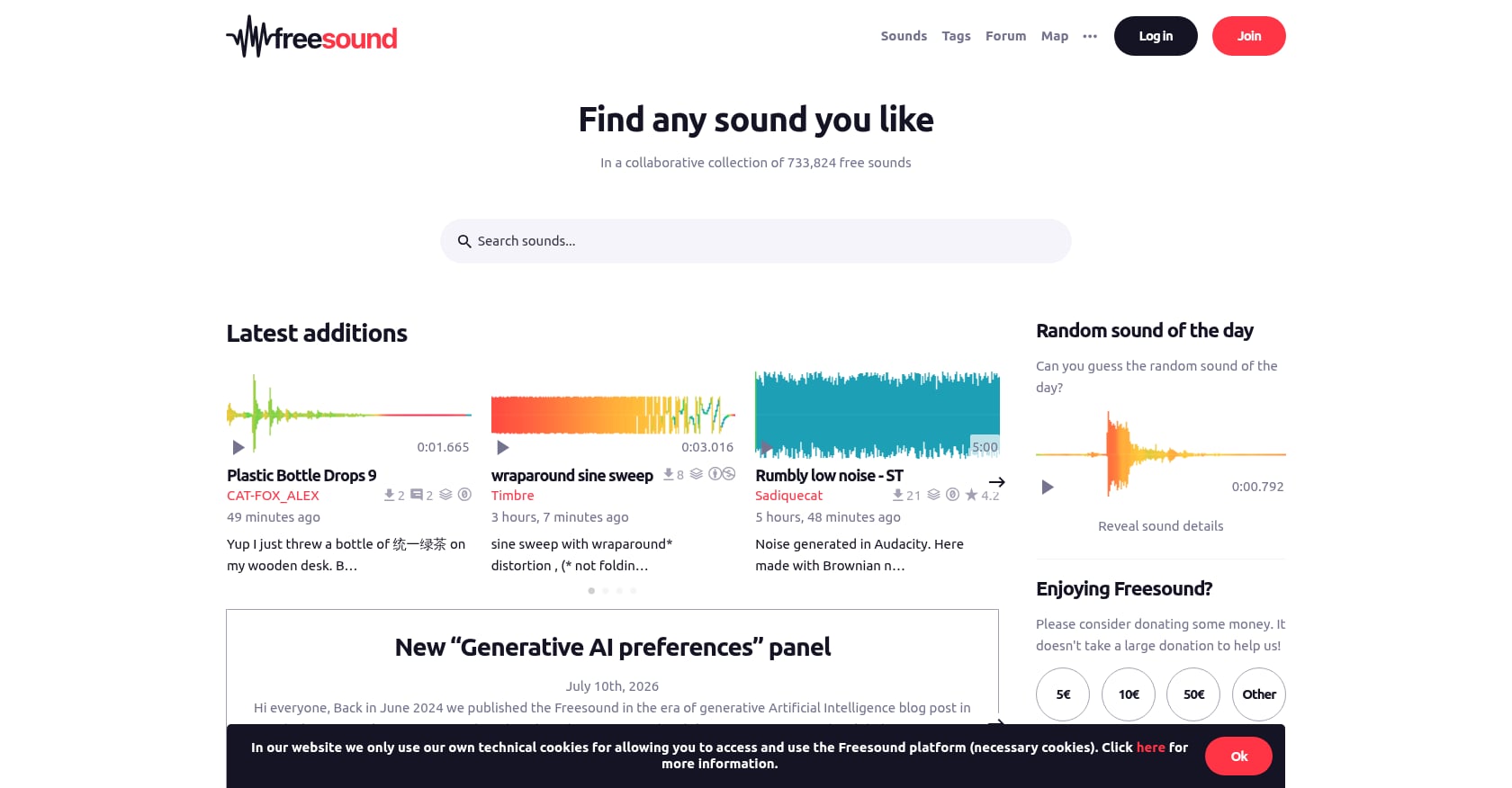 Freesound Screenshot