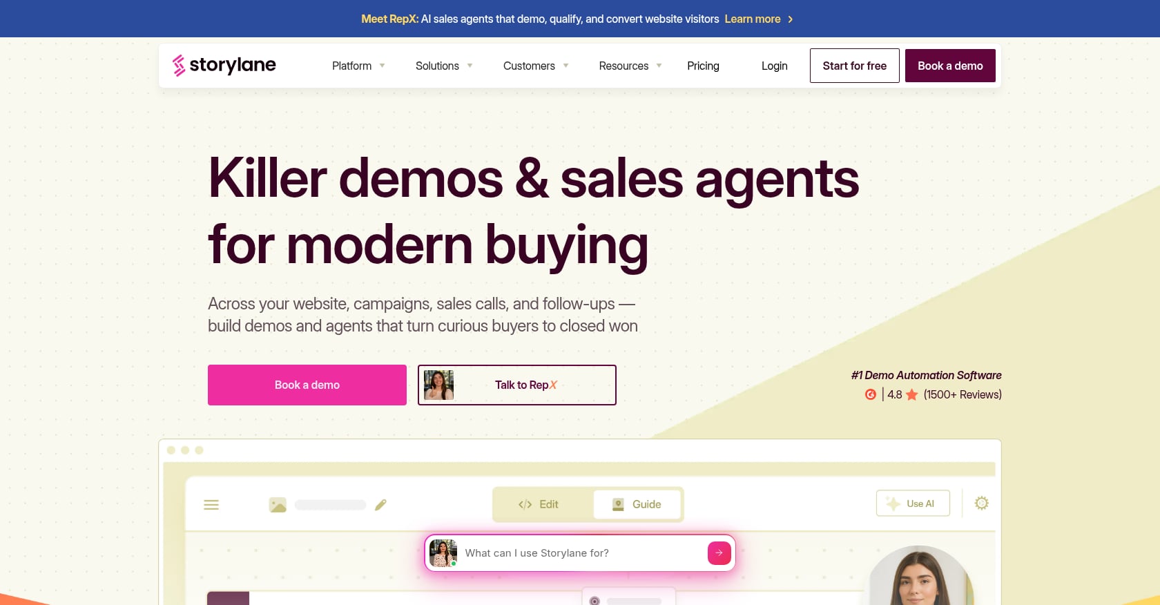 Interactive Product Demos on Your Website Screenshot