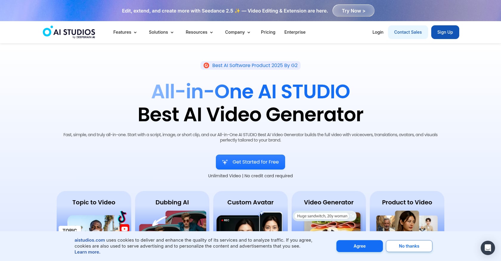 AI Studios by DeepBrain AI Screenshot