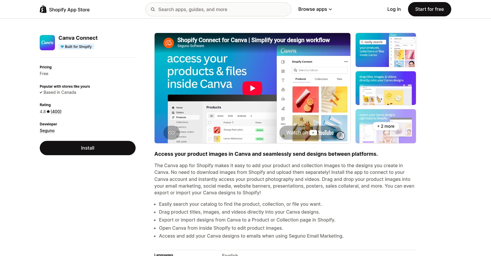 Canva Connect Screenshot