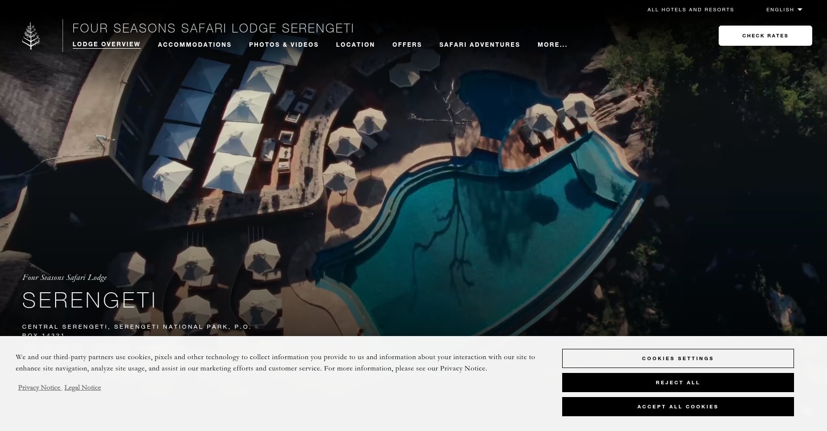 Four Seasons Safari Lodge Serengeti Screenshot