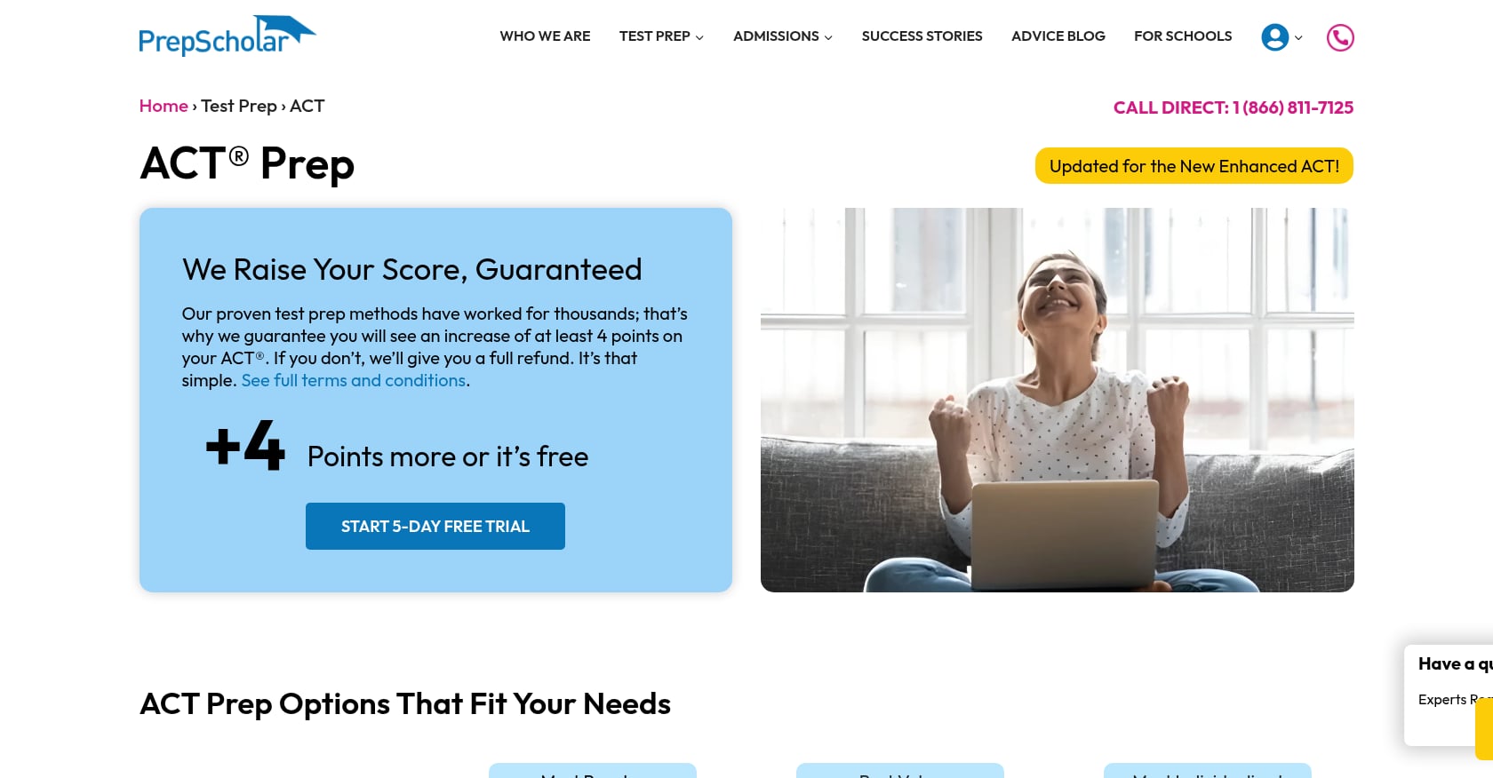 PrepScholar ACT Prep Screenshot