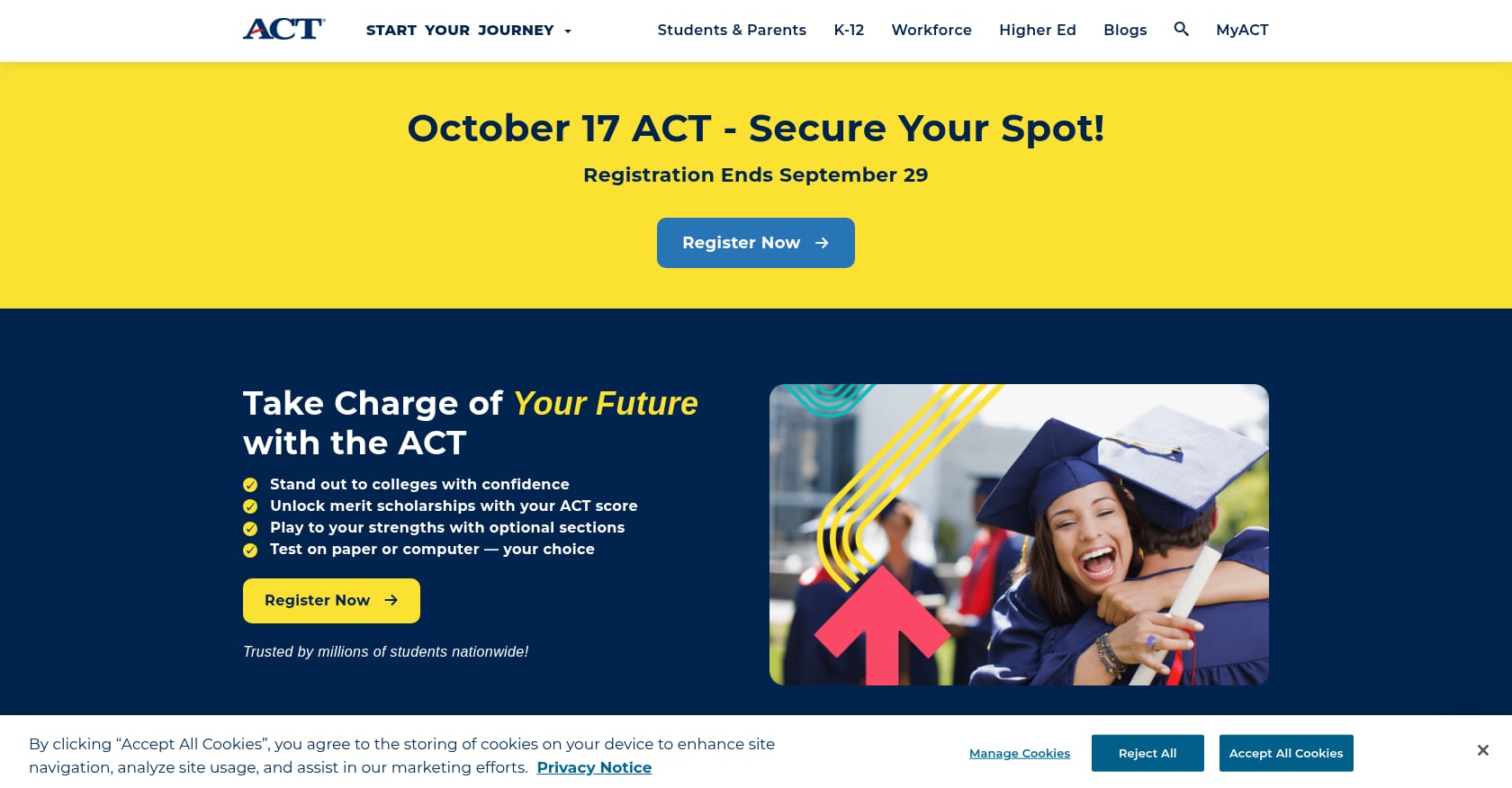 ACT.org Official Free Resources Screenshot