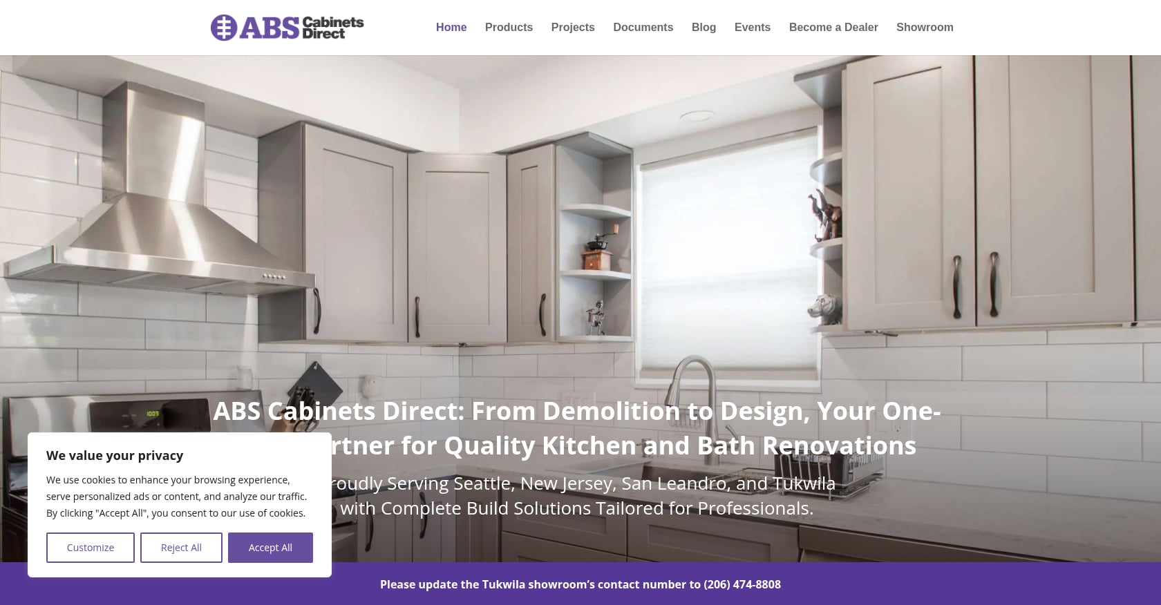 ABS Cabinets Direct Screenshot