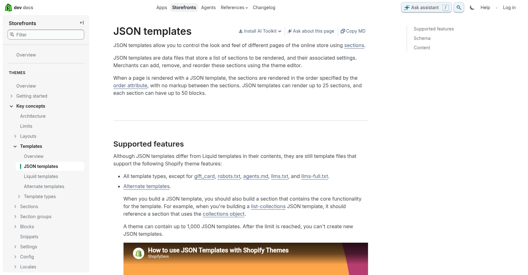 JSON Templates Screenshot