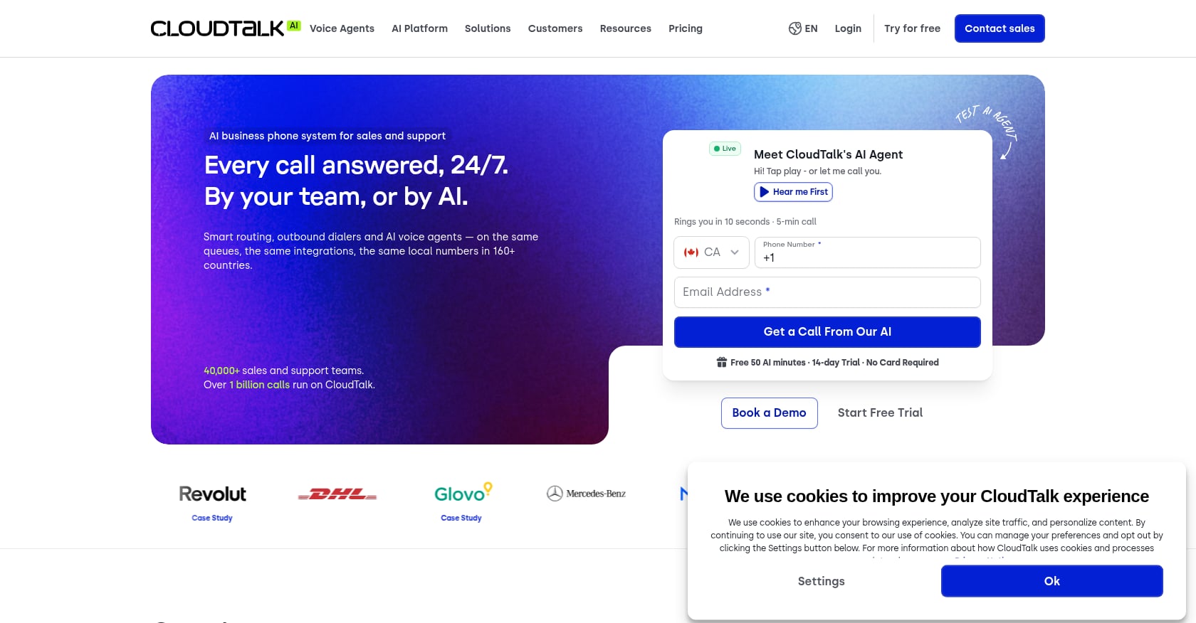 CloudTalk Screenshot