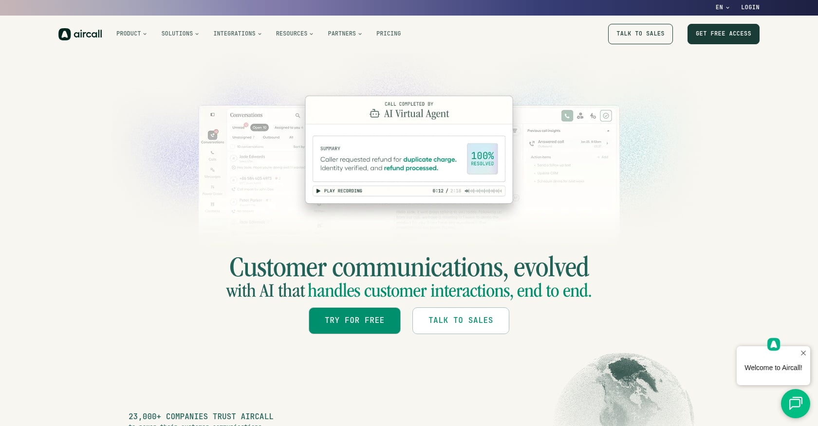 Aircall Screenshot