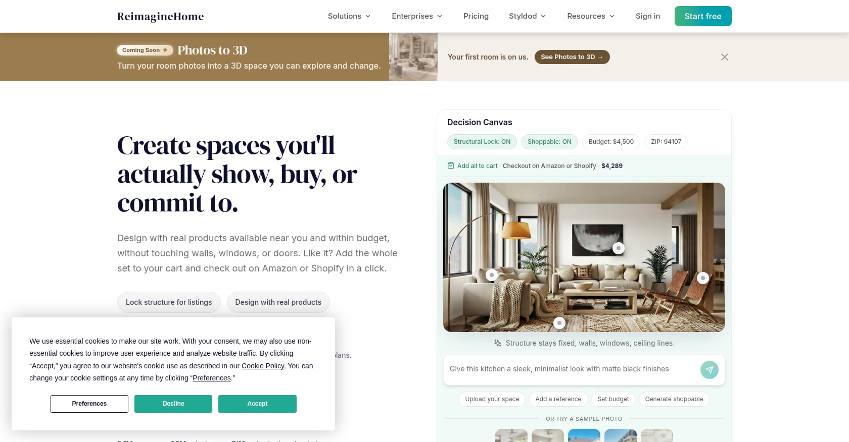 REimagineHome Screenshot