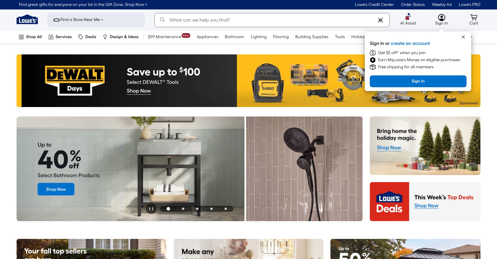 Big-Box Stores (Lowe's and Home Depot) Screenshot