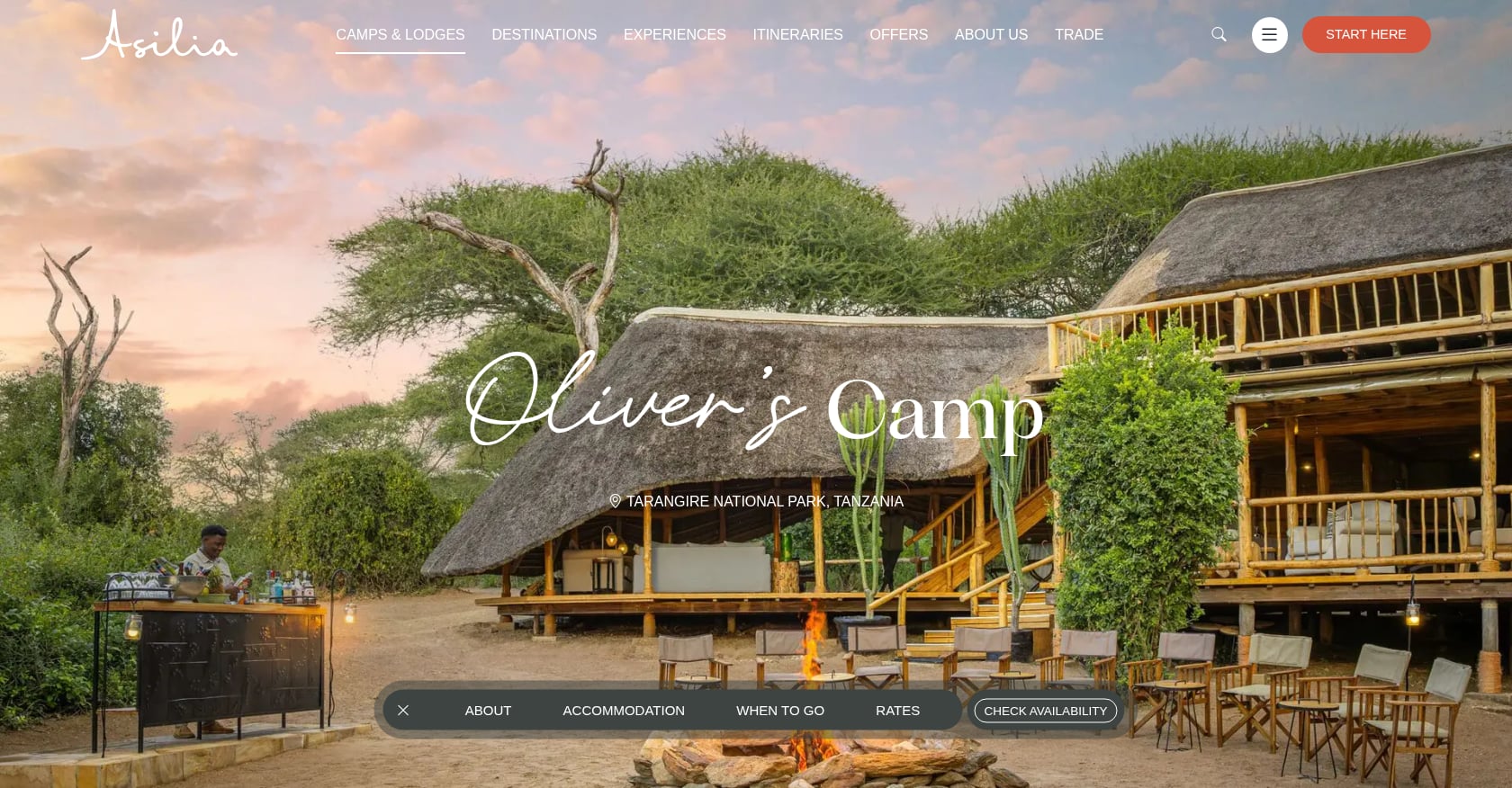Oliver's Camp (Asilia) Screenshot