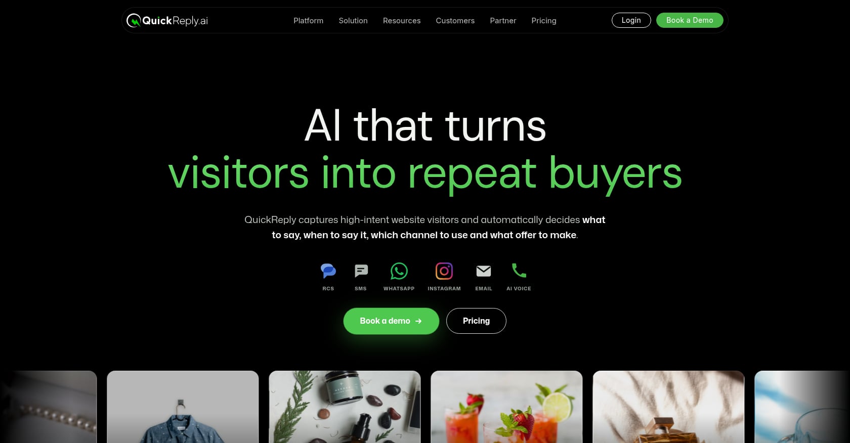 QuickReply.ai Screenshot